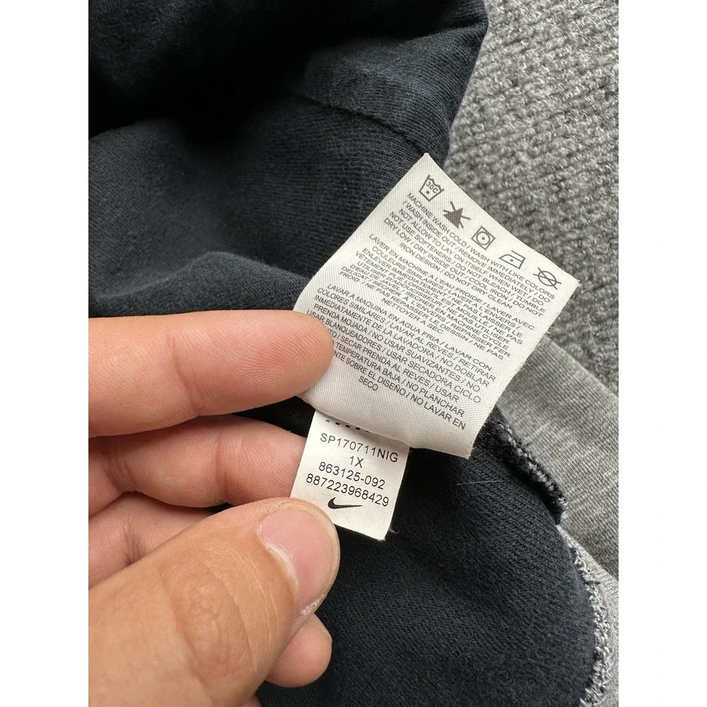 Womens Hoodie Nike Full Zip Gray, Size 1X